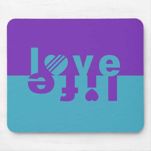 LOVE LIFE mousepad Muismat (Voorkant)