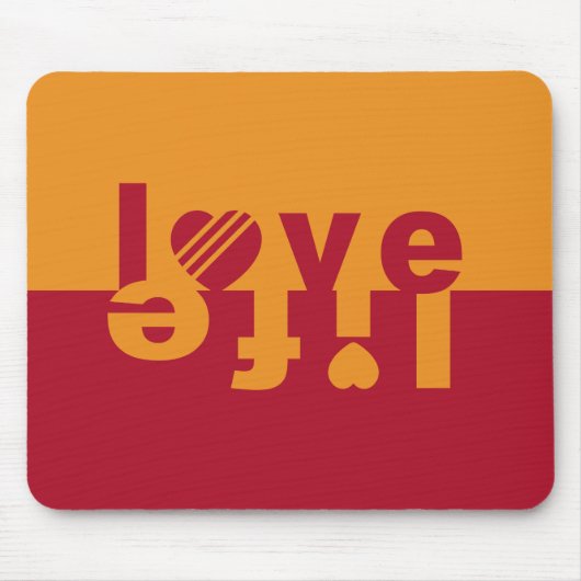 LOVE LIFE mousepad Muismat (Voorkant)