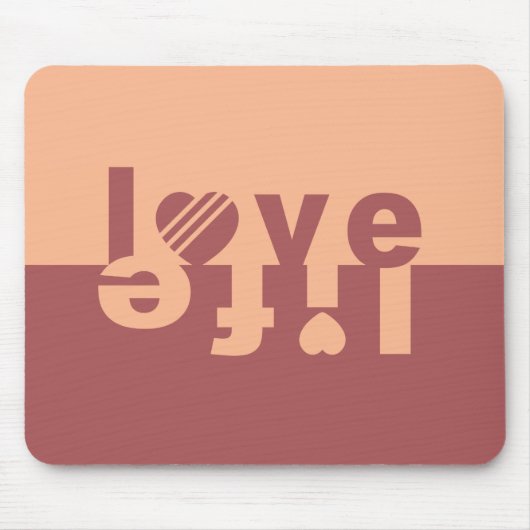 LOVE LIFE mousepad Muismat (Voorkant)