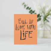 Love Life Quote, Motivatie Attitude Briefkaart (Staand voorkant)