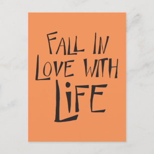 Love Life Quote, Motivatie Attitude Briefkaart
