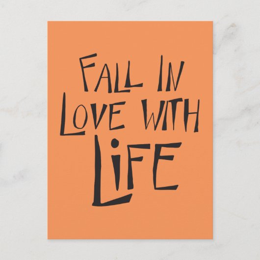Love Life Quote, Motivatie Attitude Briefkaart (Voorkant)