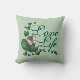 Love life throw pillow kussen