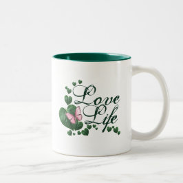 Love life tweekleurige koffiemok