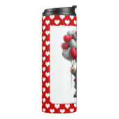 "Love Lifted High" Heart Balloon Gnome Thermosbeker (Gedraaid links)