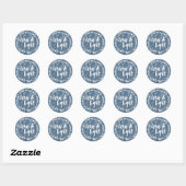 Love & Light Bokeh Hanukkah Ronde Sticker (Vel)