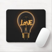 Love Light Bulb Muismat (Met muis)