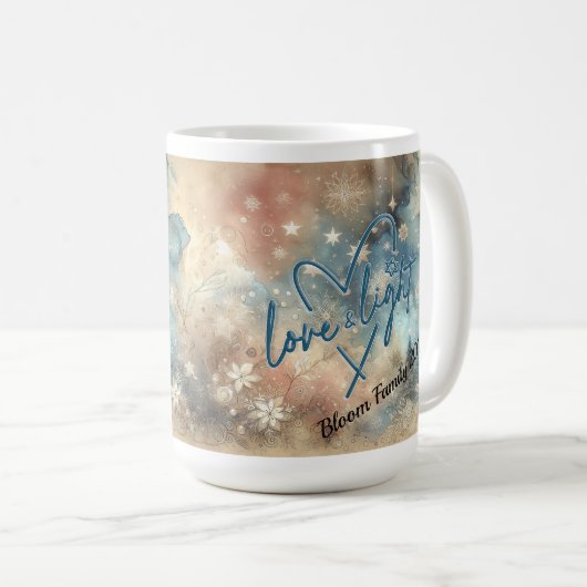 Love & Light Hanukkah Coffee Mug Koffiemok (Voorkant rechts)