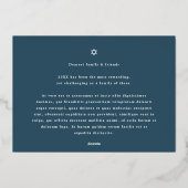 Love Light Latkes Hanukkah Photo Folie Feestdagenkaart (Achterkant)