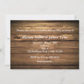 LOVE Lighting Letters Photo Rustic Invitation Kaart (Achterkant)