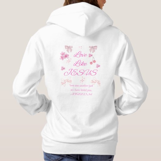 Love Like Jesus / Christian Hoodie (Achterkant)