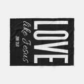 Love Like Jesus John 13_ Bible Verse Christian Scr Fleece Deken (Voorkant (Horizontaal))