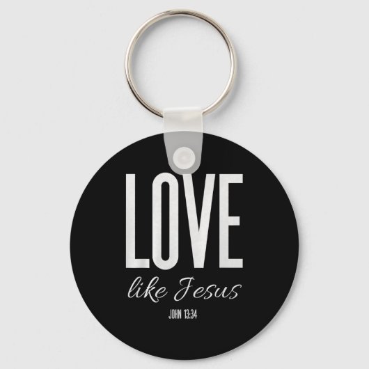 Love Like Jesus John 13_ Bible Verse Christian Scr Sleutelhanger (Voorkant)