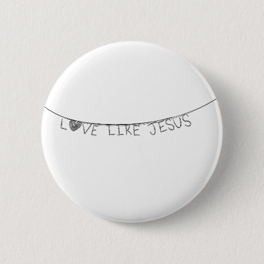 Love Like Jesus Ronde Button 5,7 Cm (Voorkant)