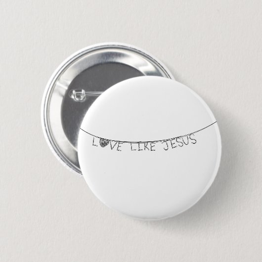 Love Like Jesus Ronde Button 5,7 Cm (Voorkant /achterkant)