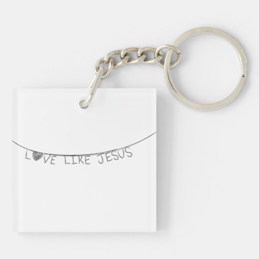 Love Like Jesus Sleutelhanger (Achterkant)
