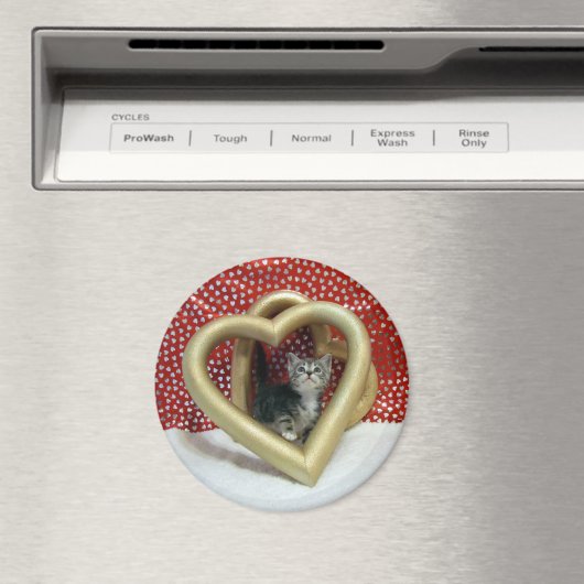 Love, Lilo - Heart Cat / Kitten Magnet (Insitu (Vaatwasser))