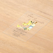Love Limoncello Cocktail Vrijgezellenfeest Acryl Uitnodigingen (Laagn)