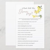 Love Limoncello Cocktail Vrijgezellenfeest Game (Voorkant / Achterkant)