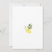 Love Limoncello Cocktail Vrijgezellenfeest Kaart (Achterkant)