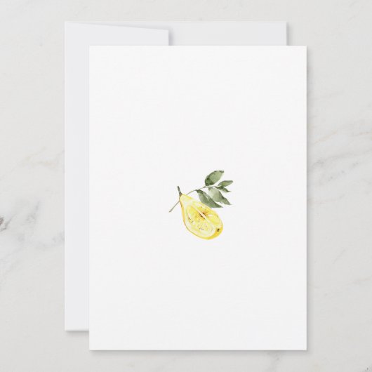 Love Limoncello Cocktail Vrijgezellenfeest Kaart (Achterkant)