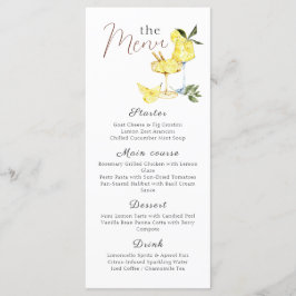 Love Limoncello Cocktail Vrijgezellenfeest Menu