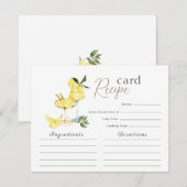 Love Limoncello Cocktail Vrijgezellenfeest Recept  Kaart (Voorkant / Achterkant)