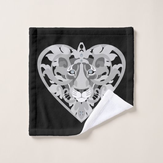 Love Lioness Locket-handdoekset Bad Handdoek (Wasdoekje)