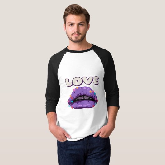Love Lips Graphic T-shirt (Voorkant volledig)