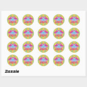 Love Lips Vips by masanser Ronde Sticker (Vel)