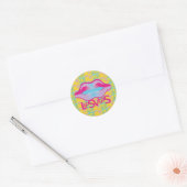 Love Lips Vips by masanser Ronde Sticker (Envelop)