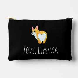 'Love, Lipstick, & Corgis' Corgi liefhebbers, Zwar Etui