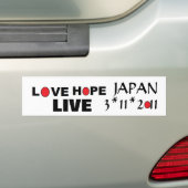 Love Live Hope Japan Bumpersticker (Op auto)