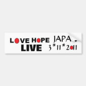 Love Live Hope Japan Bumpersticker (Voorkant)