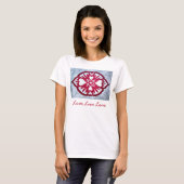 Love Live Love T-shirt Heart Art (Voorkant volledig)