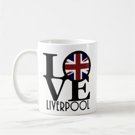 LOVE Liverpool England (VK-vlag) 11oz Koffiemok