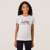 Love Lives Here t-shirt HAMbyWG (Voorkant volledig)