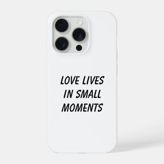 Love Lives in Small Moments Phone Case iPhone Hoesje (Achterkant)