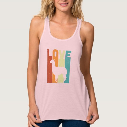 Love Llama Alpaca Tanktop (Voorkant)