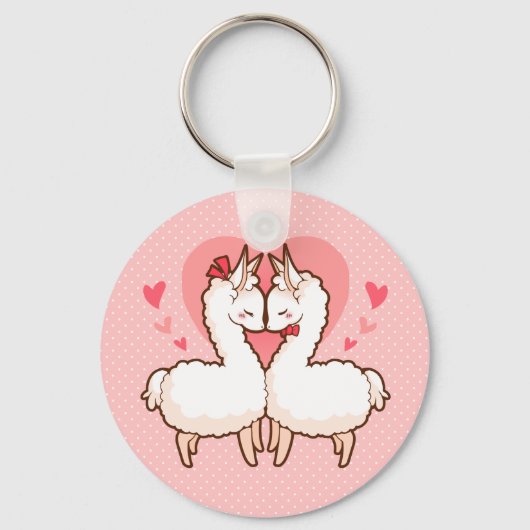 Love Llama Sleutelhanger (Voorkant)