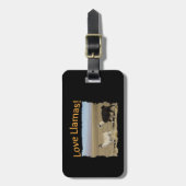 Love Llamas - Beste Vrienden Bagagelabel (Voorkant verticaal)