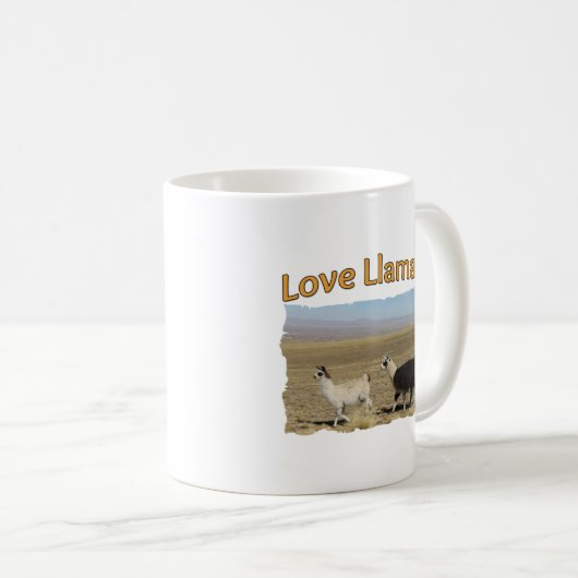 Love Llamas - Beste Vrienden Koffiemok (Voorkant rechts)