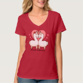Love Llamas Cute T-Shirt (Voorkant)