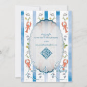 Love & Lobster Coquette Bow Wedding Vrijgezellenfe Kaart (Achterkant)