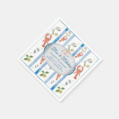 Love & Lobster Red Bow bruiloft repetitie diner Servet (Hoek)