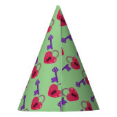 Love Lock + Key Feesthoedjes (Achterkant)