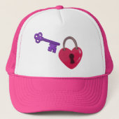 Love Lock + Key Trucker Pet (Voorkant)