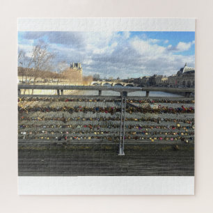 Love Locks aan de Seine – Parijse romantiekpuzzel Legpuzzel