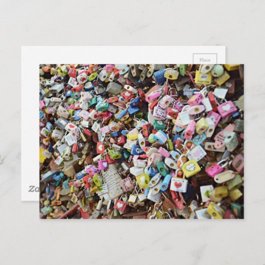 Love Locks Briefkaart (Voorkant / Achterkant)