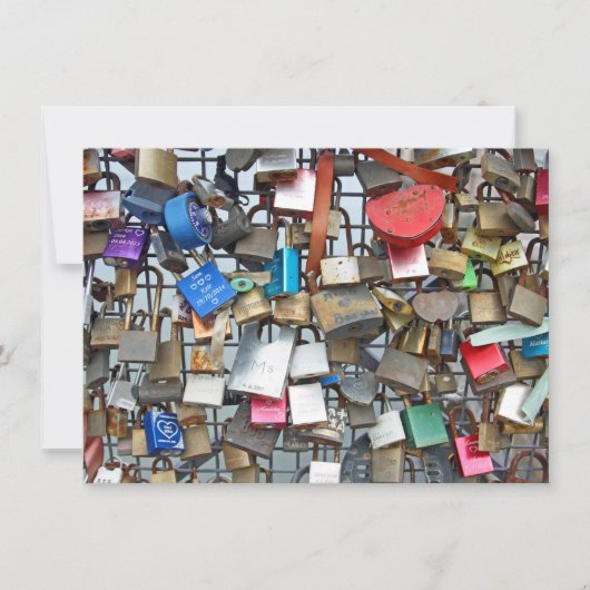 Love locks Kaart (Voorkant)